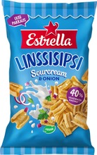 Estrella Linssisipsi Kermaviili & Sipuli 110G (7310532112922)