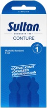 Sultan Conture Muotoiltu Kondomi 5Kpl