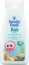 Family Fresh Kids 2-In-1 Shower & Shampoo Shampoo- Ja Suihkusaippua 500Ml (7310614392105)