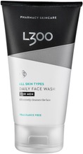 L300 For Men Daily Face Wash Fragrance Free Hajusteeton Tehokas Ja Kosteuttava Puhdistusgeeli 150Ml (7310616095325)