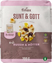 Finax Sunt & Gott Rusina & Pähkinä Mysli 700G