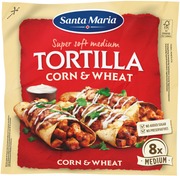 Santa Maria 336G Tex Mex Tortilla Corn Wheat Medium (8-Pack) (7311311020643)