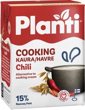 Planti Cooking Chili Kaurapohjainen Ruoanlaittovalmiste 15% Rasvaa 2Dl (7311440601027)