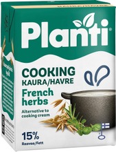 Planti Cooking Ranskan Yrtit Kaurapohjainen Ruoanlaittovalmiste 15% Rasvaa 2Dl (7311440601140)