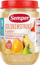 Semper Aurinkohedelmiä & Jogurttia 190G, Välipala Alkaen 8Kk (7312170095216)