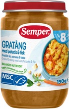 Semper 190G Kalapaistos, Perunamuusia & Turskaa Alkaen 8 Kk Lastenateria (7312170095605)