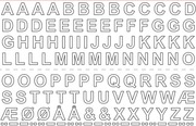 Habo Vinyylikirjaimet A-Z 13Mm Valkoinen (7317900169298)
