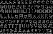 Habo Vinyylikirjaimet A-Z 13Mm Musta (7317900169304)
