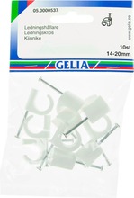 Gelia Johtokiinnike Tc 14-20Mm 10Kpl Valkoinen (7318270005377)