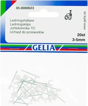 Gelia Johtokiinnike 3-5Mm 20Kpl Valkoinen (7318270006237)