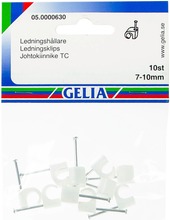 Gelia Johtokiinnike 7-10Mm 10Kpl Valkoinen (7318270006305)