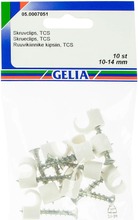 Gelia Johtokiinnike 10-14Mm Ruuvin Pituus 38Mm 10Kpl Valkoinen (7318270070511)