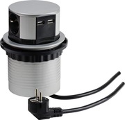 Gelia Upotettava Pistorasia 3+2 Usb 1,5 M Kaapeli Pistokkeella (7318270102106)