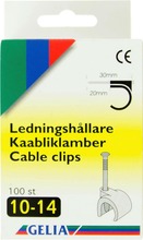 Gelia Johtokiinnike 10-14Mm 100Kpl Valkoinen (7318274000255)