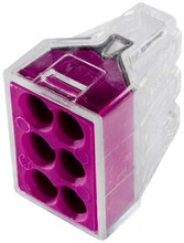 Gelia Wago Kytkentäliitin 6-Osainen 0.75-2.5 10Kpl Lila (7318274092427)