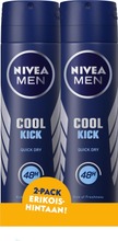 Nivea Men 2X150ml Cool Kick Deo Spray -Antiperspirantti
