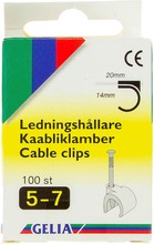 Gelia Johtokiinnike 5-7Mm 100Kpl Valkoinen (7319534000107)