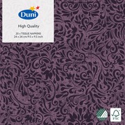Duni 20Kpl 24Cm 3-Krs Zinnia Luumu Lautasliina (7321011912698)
