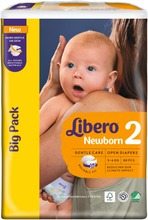 Libero Newborn 88Kpl Koko 2, 2-5Kg Teippivaippa (7322540731477)