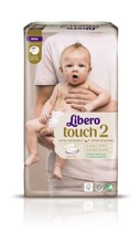 Libero Touch Teippivaippa Koko 2, 3-6Kg 64 Kpl
