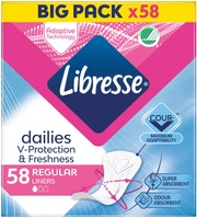 Libresse 58 Kpl Regular Pikkuhousunsuoja (7322541366074)