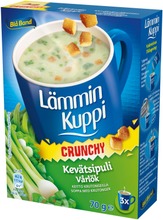 Blå Band Lämmin Kuppi Crunchy Vähälaktoosinen Kevätsipulikeitto Krutongeilla 3X23g (7322550033561)