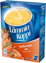 Blå Band Lämmin Kuppi Vähälaktoosinen Katkarapukeitto 3X23g (7322550037545)