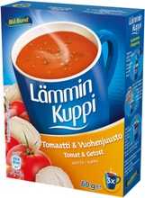 Blå Band Lämmin Kuppi Vähälaktoosinen Tomaatti-Vuohenjuustokeitto 3X20g (7322550037743)