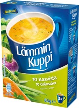 Blå Band Lämmin Kuppi Laktoositon 10 Kasvista Keitto 3X21g (7322550038788)