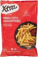 Xtra 1Kg Uunivalmiit Ranskanperunat Pakaste (7340011320029)