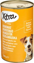 Xtra 1240G Koiranruoka Paloja Kastikkeessa, Sisältää Kanaa
