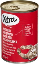 Xtra 415G Kissanruoka Paloja Kastikkeessa, Sisältää Nautaa