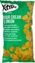Xtra 300G Sourcream & Onion Perunalastut (7340011419365)