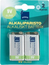 Rainbow Alkaliparisto 9V 6Lr61 2Kpl (7340011467571)