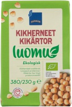 Rainbow 380/230G Kikherneet Suolaliemessä Luomu (7340011487845)