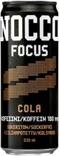 330Ml Nocco Focus Colan Makuinen, Aminohappoja, Kofeiinia Ja Vitamiineja Sisältävä Hiilihapotettu Energiajuoma