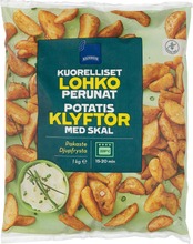 Kuorelliset Lohkoperunat. Pakaste. Gluteeniton. Esipaistettu. Mausteinen Maku. (7340191113756)