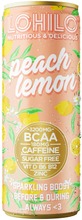 Lohilo Peach Lemon Bcaa-Aminohappoja Sisältävä Sokeriton Hiilihapotettu Juoma 330Ml (7391881833157)