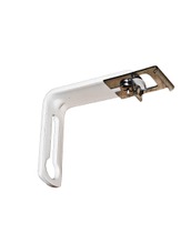 Hasta Kulmakiinnike U-Kiskolle Valkoinen/Sinkki 5Cm 2Kpl (7392463004835)