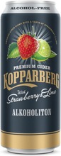 Premium Cider Kopparberg With Strawberry & Lime 0%, Mansikan & Limen Makuinen Alkoholiton Omenasiideri Tölkki 50Cl