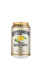 Premium Cider Kopparberg Naked Apple 4,5%, Kuiva Omenasiideri Tölkki 33Cl
