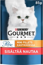 Gourmet 85G Perle Nautaa Mini Filets Kastikkeessa Kissanruoka