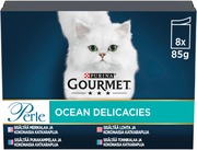 Gourmet 8X85g Perle Sea Delicacies Lajitelma 4 Varianttia Kissanruoka