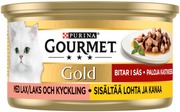 Gourmet 85G Gold Lohta Ja Kanaa Kastikkeessa Kissanruoka (7613033457272)