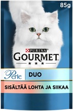 Gourmet 85G Perle Lohta & Valkoista Kalaa Seaside Duo Kissanruoka (7613033580147)