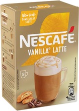 Nescafé 8Kpl/148G Vanilla Latte Erikoispikakahvi Annospussi (7613034532336)