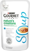 Gourmet 40G Crystal Soup Luonnollista Tonnikalaa Ja Katkarapuja Sisältävä Hienostunut Liemi Kissalle (7613035853553)