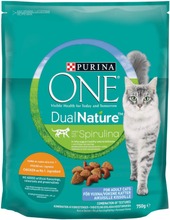 Purina One 750G Kissanruoka Dualnature™ Runsaasti Kanaa, Sisältää Spirulinaa (7613036268998)