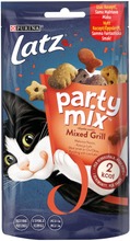Latz 60G Party Mix Snacks Mixed Grill Naudanlihan, Kanan & Lohen Makuinen Kissanherkku (7613036354288)
