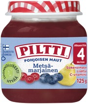 Piltti 125G Pohjoisen Maut Metsämarjainen Marja- Ja Hedelmäsose 4Kk (7613037132274)